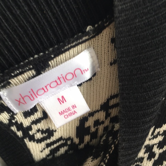 Sweater dress black and white size medium - Picture 4 of 5